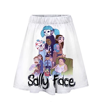 

2019 2018 3D pop Face skirt Casual summer skirt Print Women summer sexy skirt 2019 Casual Ladies Hot sale skirt Plus Size xxl