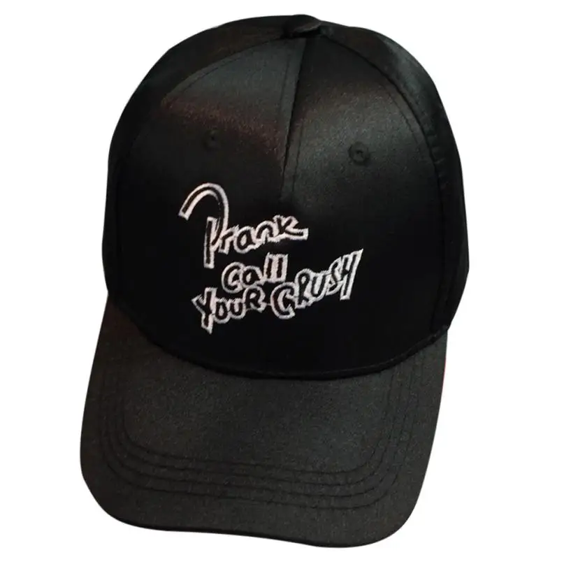 

Hot Fashion Caps Hip Hop Punk Satin Solid Black Pink Hats For Men Women Baseball Caps Girls Sun Hats Male Casquette Snapback