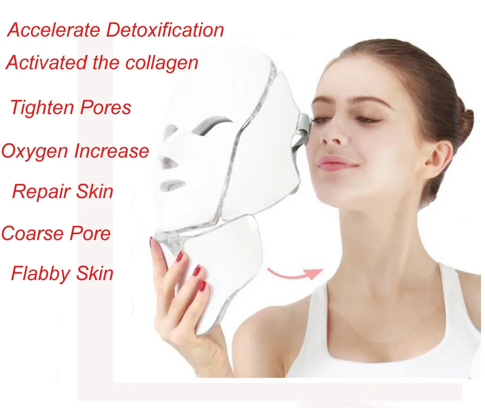 PDT Photon LED Facial Mask Skin Rejuvenation Wrinkle Removal Electric