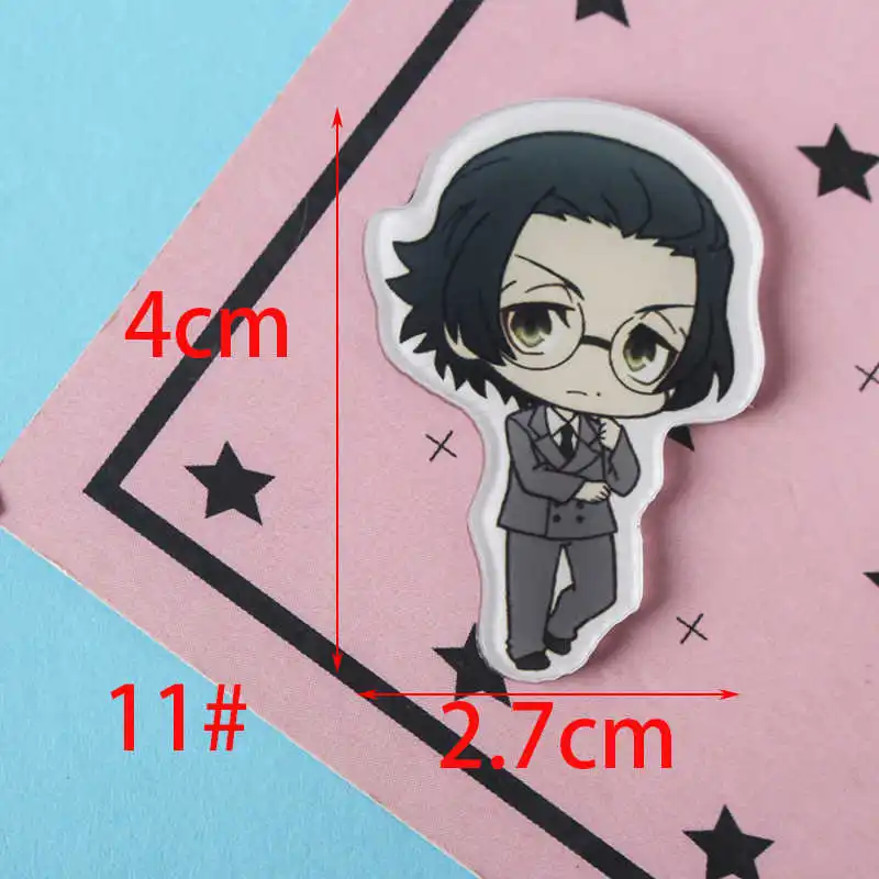 free shipping 1 PCS bungou stray dogs cartoon mix for Clothing Acrylic Badges Kawaii Icons on The Backpack Pin Brooch Badge Z68 - Цвет: No11