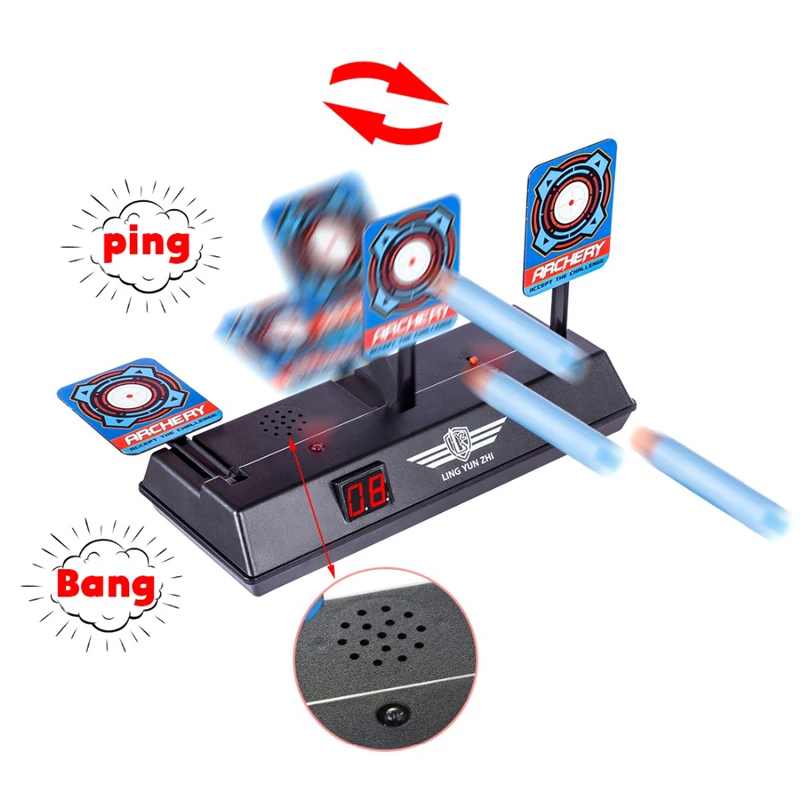 

Electric Scoring Target High Precision Auto Reset for Water OR Soft Bullet Toys For Children Practicing Boys Birthday Gift