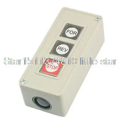 

FOR/STOP/REV 3 Positions 3 Phase Momentary Power Push Button Switch AC 220V 30A