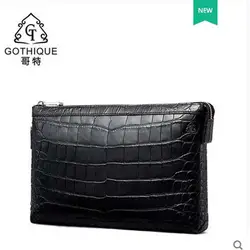 Гете 2018 Новый Тайский нильский Крокодил сумки из кожи крокодила Мужской кожаный мешок человек с сумка из кожи крокодила