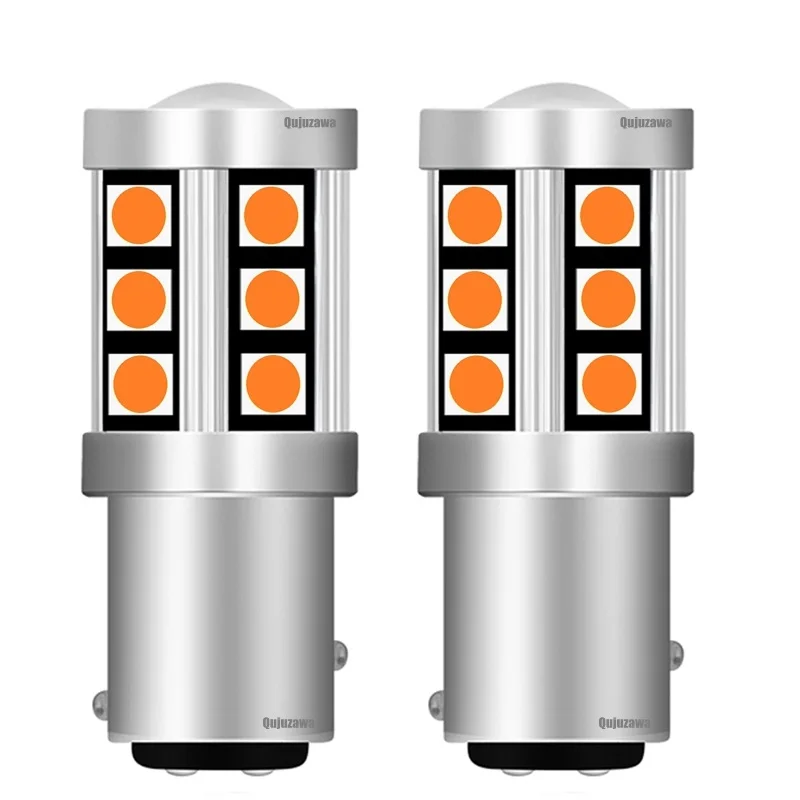 Комплект из 2 предметов, маленький Размеры 1157 P21/5 Вт BAY15D 15 SMD 3030 светодиодный автомобиль поворотники Лампа тормозного устройства лампы дневного светильник красный, белый желтый