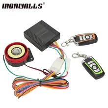 Ironwalls Motorcycle Alarm System Anti-theft Security Alarm Protection Remote Control 150M Universal Scooter Chopper Motor Bike