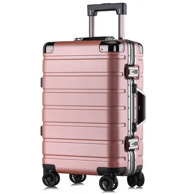Travel tale ПК 2" 24" дюймов планшетный ПК, масштабных дорожных чемоданов, Жесткий чемодан на колесиках для переноски на колёсиках ящик на колесах - Цвет: gold pink