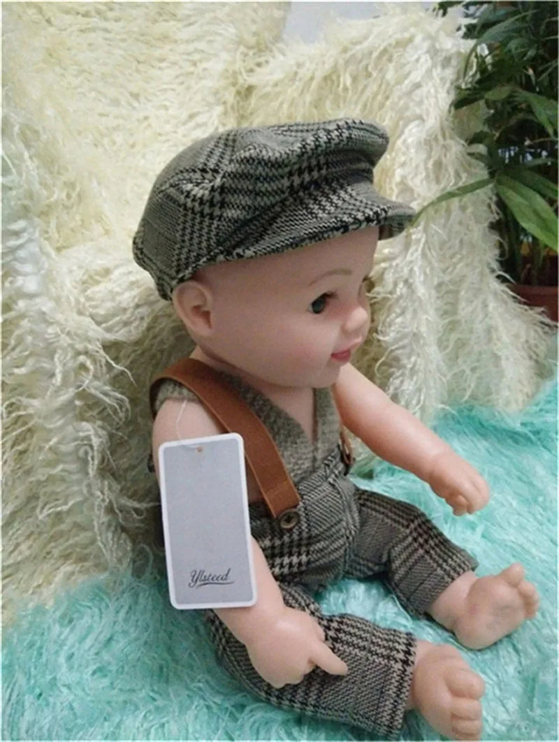 Детская кепка Кепки маленьких одежда для джентльмена реквизит для фотографии новорожденных Костюм в клетку для фотосессии для маленьких мальчиков реквизит для фотосессии