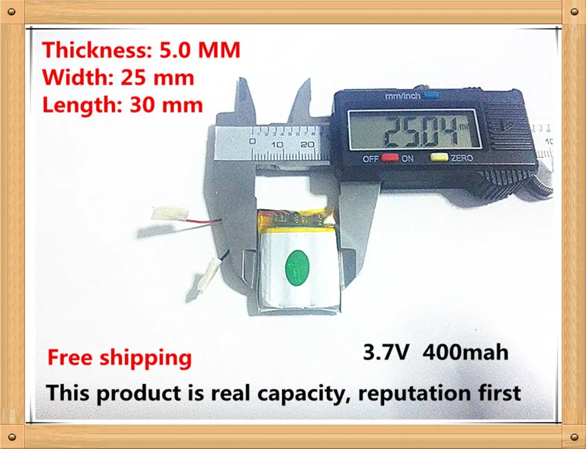 

10pcs 3.7V lithium polymer battery battery 502530 052530 400mah MP3 MP4 MP5 cell battery small toys