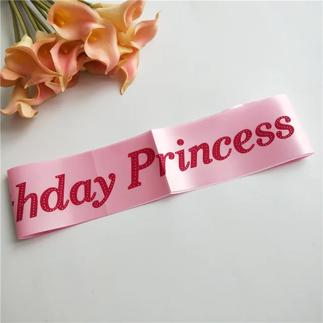 Birthday Girl Sash Glitter Satin Happy Birthday Party Accessory Decoration Princess Ribbons Sash Shoulder Strap Party Gifts