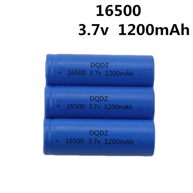 2 шт./лот очень дешевый 16500 1200 мАч 3 7 V литий ионный аккумулятор с плоским