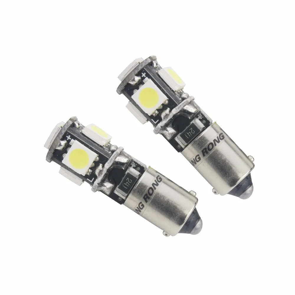 ANGRONG 2x H6W BAX9s 5 SMD CAN шина светодиод индикатор лампы задний парковочный боковой