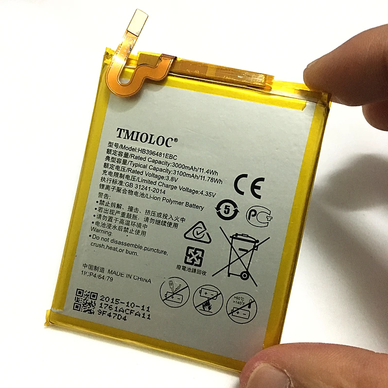 Tmioloc HB396481EBC реальные 3000/3100 мА/ч, Батарея для huawei Honor 5A 5X Y6II cam-l21 G7 плюс G8 G8X