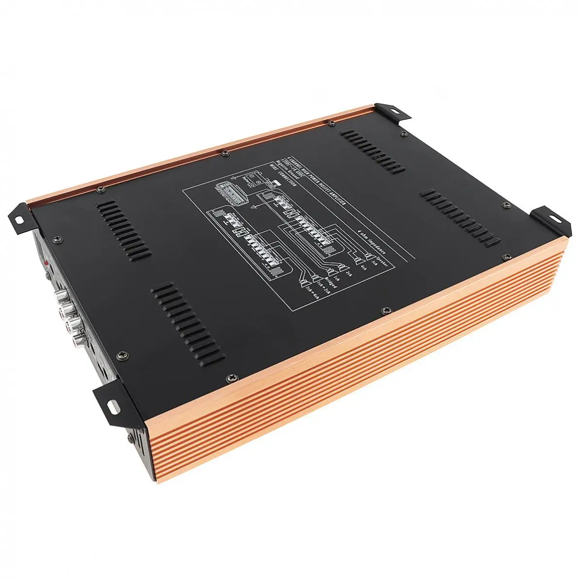 2000W 4 Channel Class AB Digital Aluminum Alloy High Power Car Stereo Amplifier Auto Stereo Amplifiers