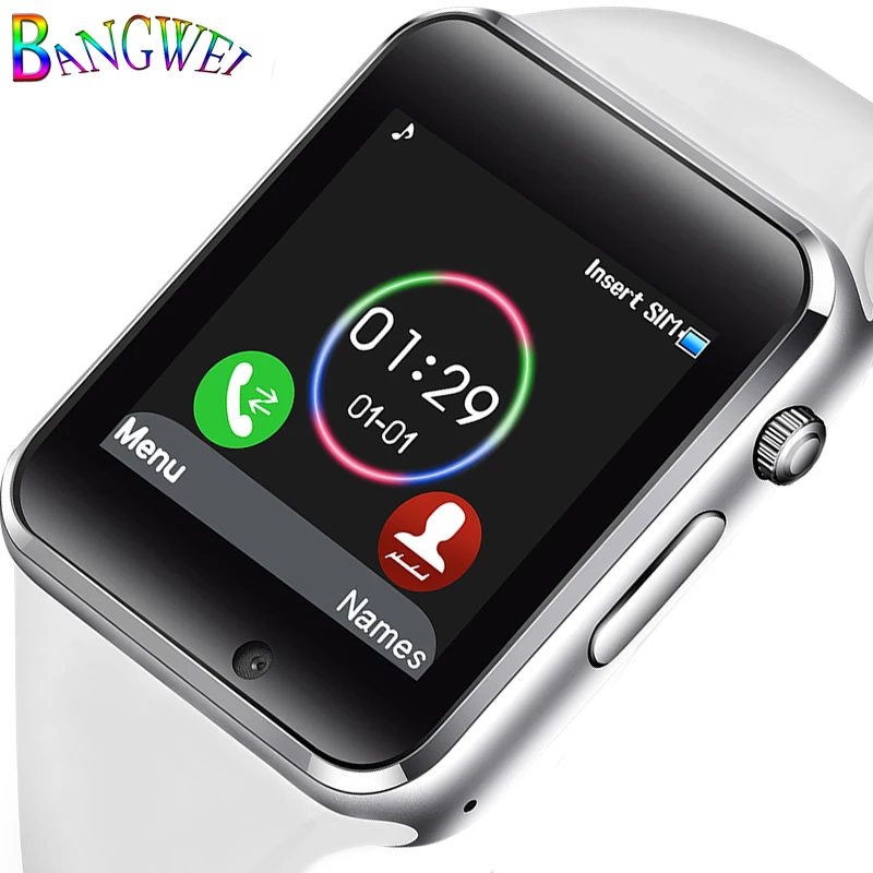 

BANGWEI Women Smart Watch Men Bluetooth Digital Electronic Watch Sport Pedometer Music Player Smartwatch For Android Reloj+Box