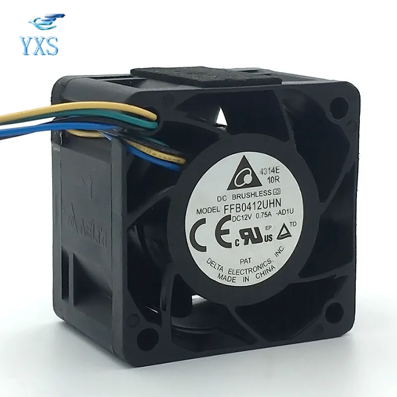 FFB0412UHN 4028 4 см 40*40*28 мм DC 12 В 0.75A 8700 об/мин PMW двойные шариковые подшипники маленький