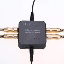 Portable Mini Optical Audio Switcher SPDIF TOSLINK Digital Optical Audio 3×1 Switcher 3 Inputs 1 Output with IR Remote