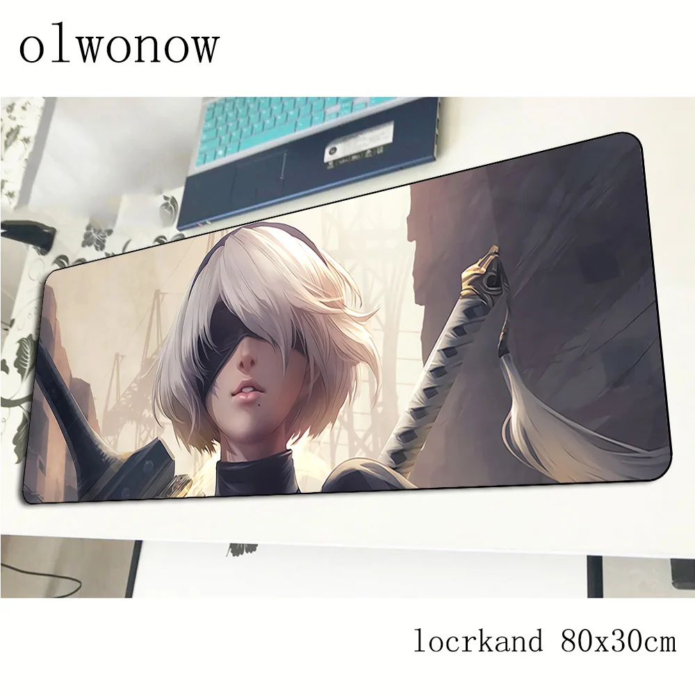 Nier automata коврик для мыши gamer великолепный 800x300x3 мм игровой красочные аксессуары