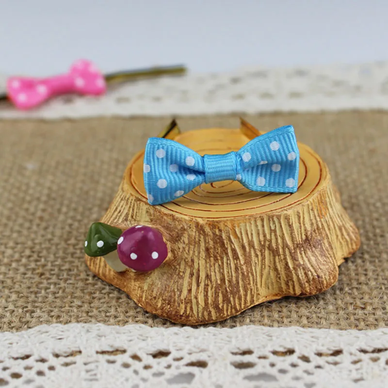 20pcs Dot Colorful bowknot Metallic Twist Tie for Cookie Biscuit Cake Sealing wire bakery packing Cookies Gift Bag Decorative