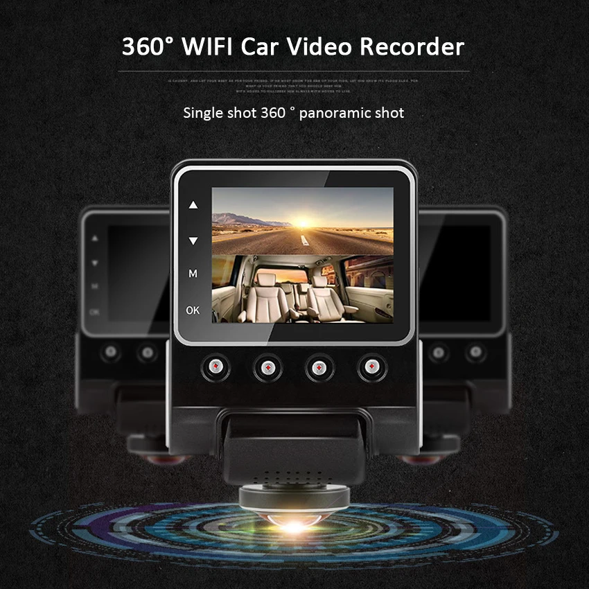 ANSTAR 360 Degree View Angle WiFi Car DVR Camera Full HD 1080P Night
