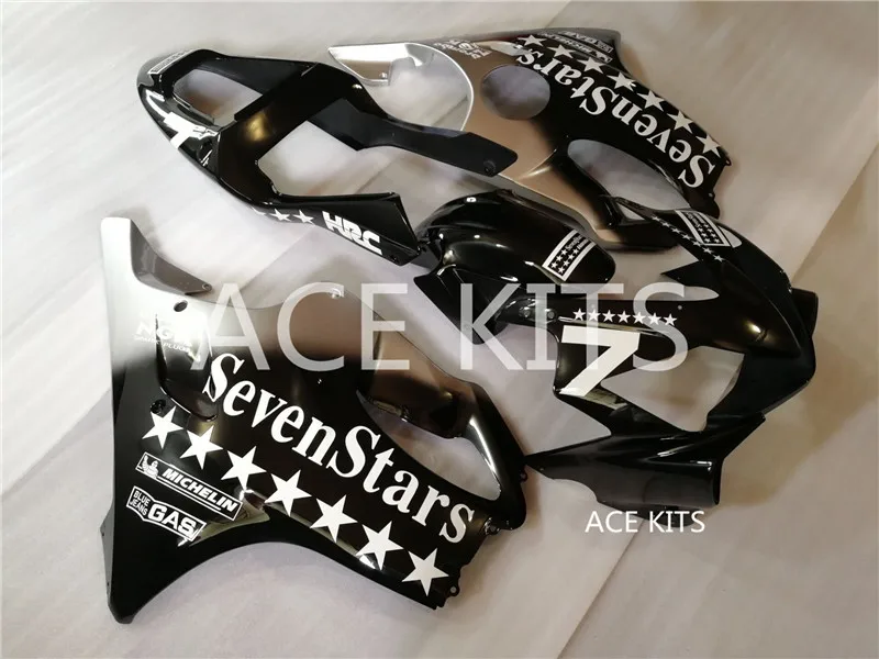 ACE наборы впрыска ABS Обтекатели комплект Подходит для HONDA CBR600F4i 2001 2002 2003 CBR600F4i 01 02 03 белый черный qq7