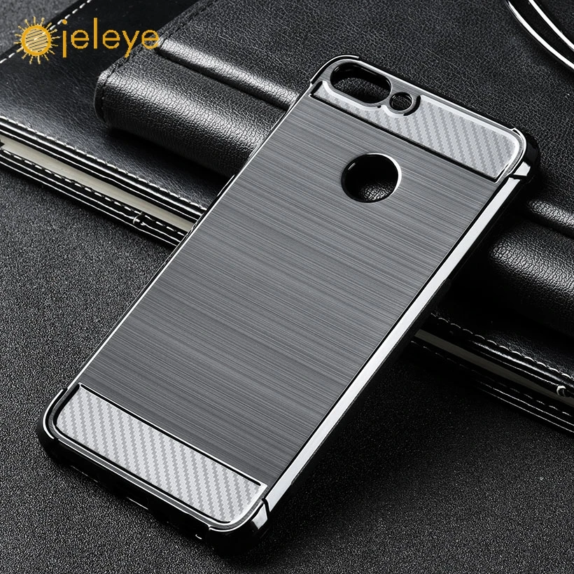 

Ojeleye Silicon Case For Huawei P Smart Case Anti-knock For Huawei Enjoy 7S FIG-LX1, FIG-LA1 Case Back Cover Business Capa