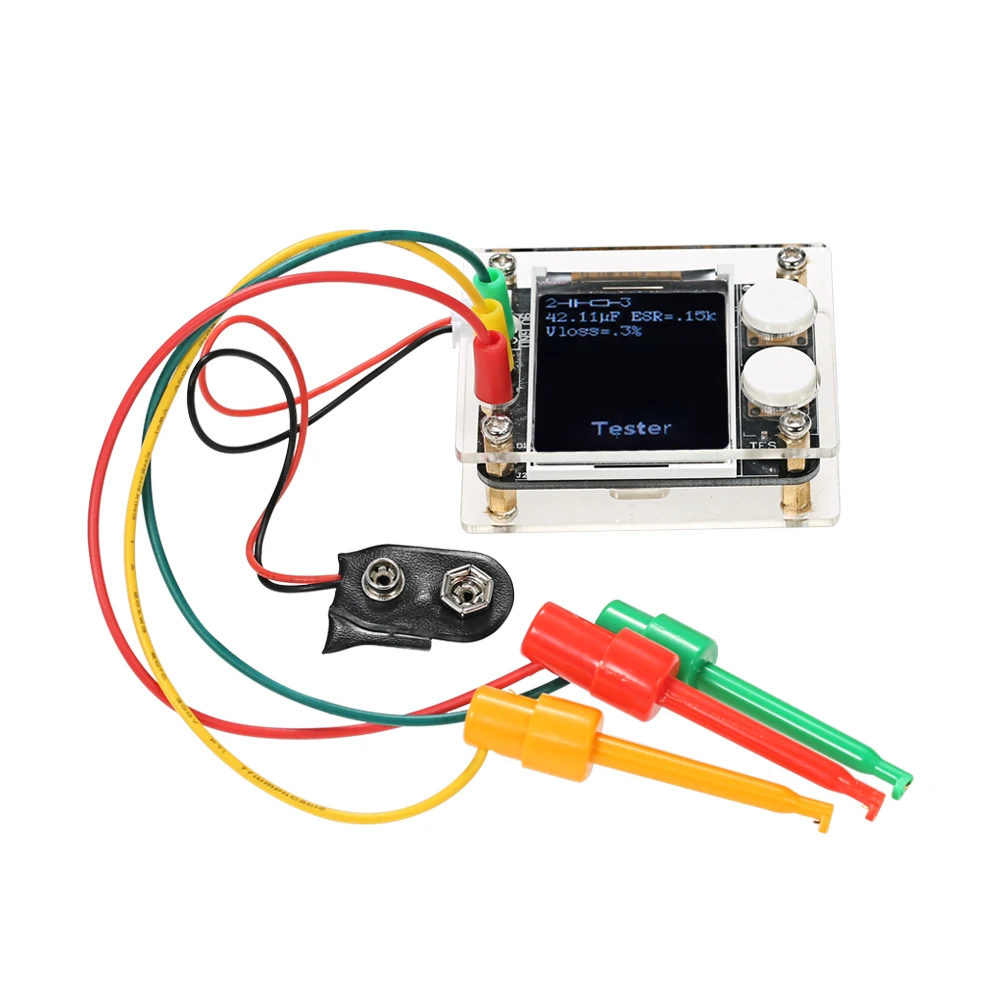 

Multifunctional 1.8" TFT LCD GeekTeches MK328 Transistor Tester Diode Capacitance ESR Voltage Frequency Meter SMT Soldering