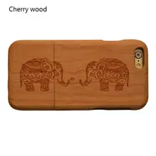 High Quality Wooden Bamboo Wood Hard Back Cover Case Protector For Apple Iphone 6 6S Plus