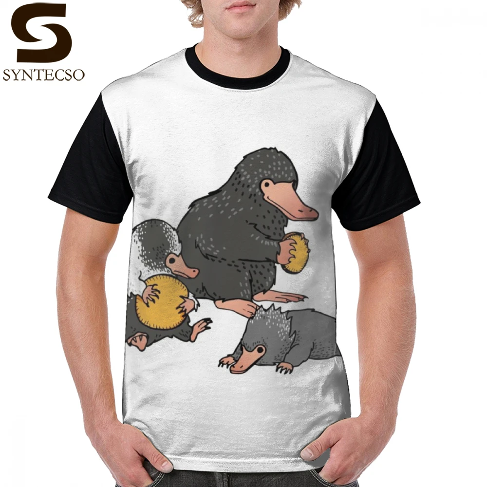 

Niffler T Shirt Niffler Family T-Shirt Short Sleeve Graphic Graphic Tee Shirt Fun Mens Oversized Polyester Classic Tshirt