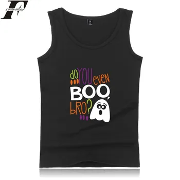 

LUCKYFRIDAYF Halloween Tank Top Men Sleeveless Summer Funny Cartoon Bodybuilding Tank Top Pumpkin Head Popular Ghost Casual Vest