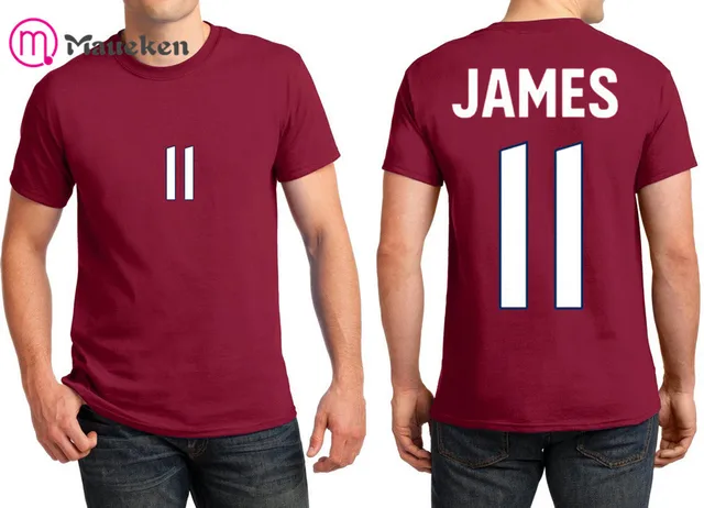 2018 Printed name James Rodriguez T Shirt Men Short Sleeve