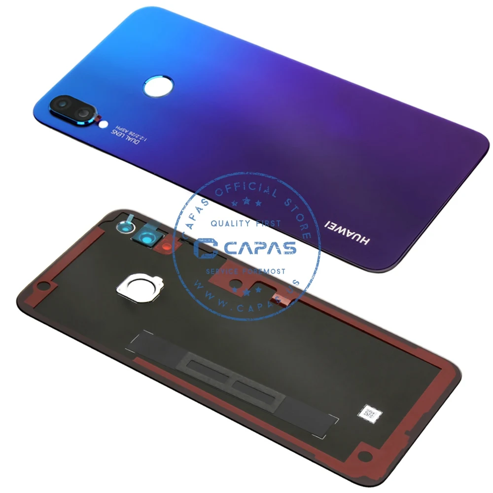 huawei P Smart+ заднее стекло для корпуса+ стекло для камеры huawei Nova 3i задняя крышка для батареи 3 М лента запасные части