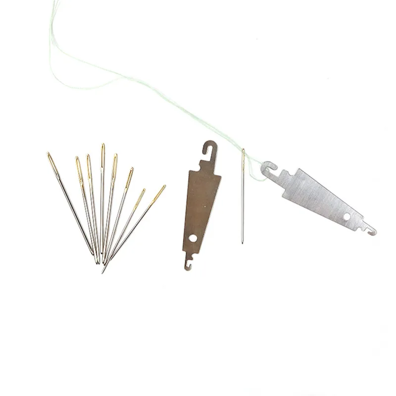 KOKNIT 30pcs Hand Sewing Needles 3.4cm 3.7cm 4.1cm Gold Eye Embroidery Cross Stitch Needles With Threaders Home DIY Sewing Tools (4)