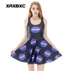Xaxbxc плюс Размеры модные женские туфли летние обратимым плиссированные платья пикантные гриль жилет платье с коротким и широким подолом Nerd