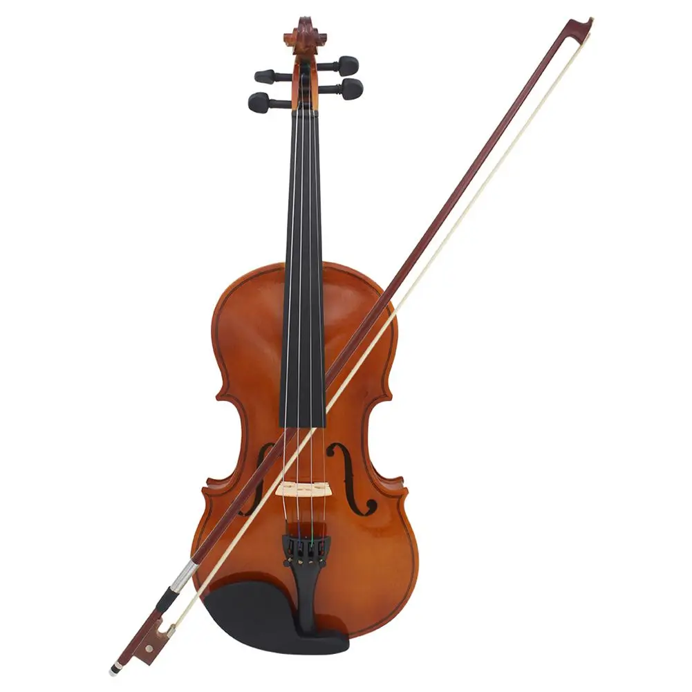 

XFDZ Astonvilla Full Size Violin Natural Acoustic Solid Wood Spruce Flame Maple Veneer Violin Fiddle for Beginner with Case Ros