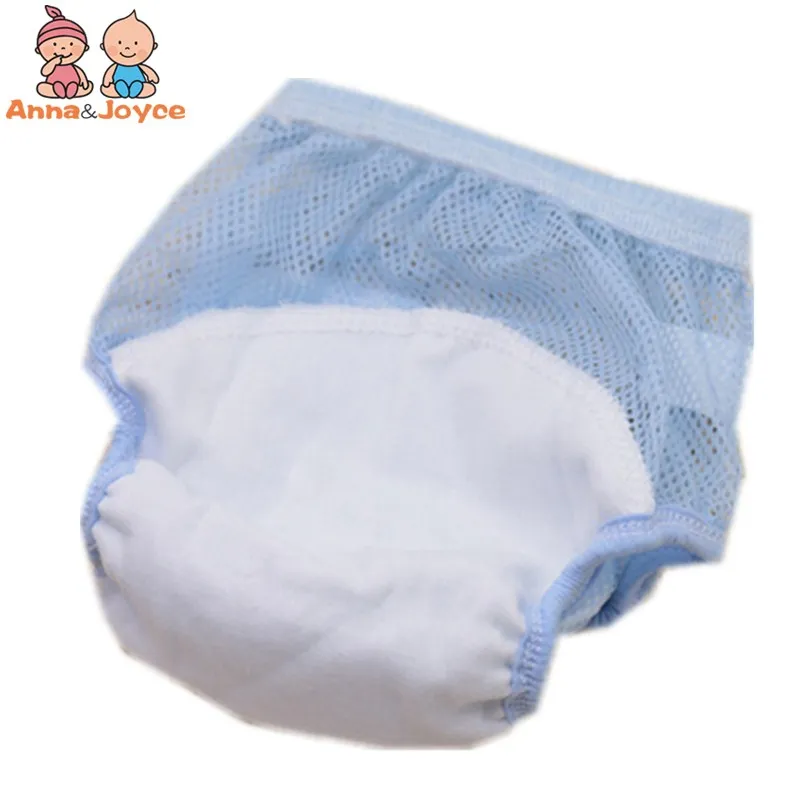 

1pcs/lot Summer Cotton Diaper Baby Learning Underwear Pant Mesh Pant Comfortable training pants 80 90 100