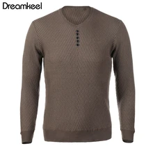Свитер мужской Повседневный пуловер с v-образным вырезом мужской осенний приталенный длинный рукав рубашка мужские s свитера вязаный кашемировый шерстяной пуловер Pull Homme Y