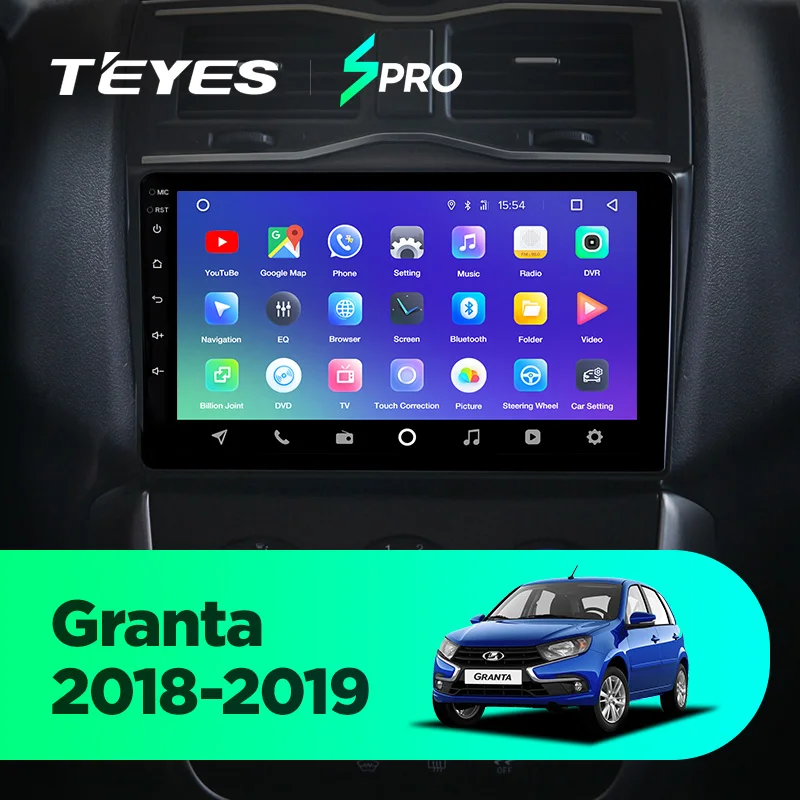 TEYES SPRO Штатная магнитола For Лада ВАЗ Гранта Кросс For LADA Granta Cross Android 8.1, до 8-ЯДЕР, до 4+ 64ГБ 32EQ+ DSP 2DIN автомагнитола 2 DIN DVD GPS мультимедиа автомобиля головное устройство