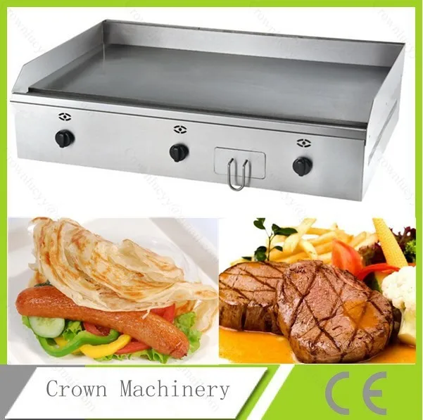 Heavy Duty Commercial table top stainless steel flat gas griddlein