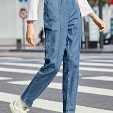 SEMIR джинсы женские Осенние новые Беговые брюки шаровары корейские ulzzang брюки bf трендовые хлопковые брюки для женщин