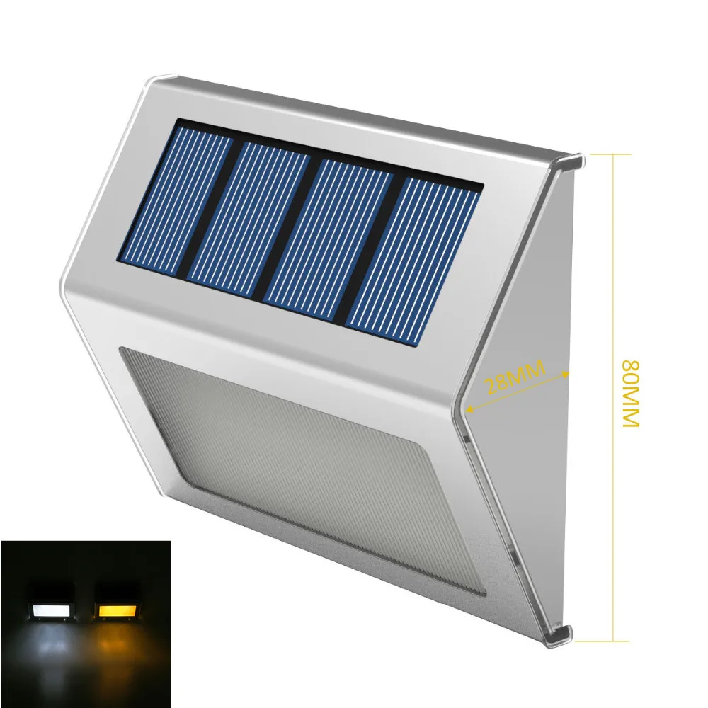 Stainless Steel Outdoor Lighting led solar light Garden Decoration Wall Lamp Light Sensor Stainless Steel Outdoor Lighting led solar light Garden Decoration Wall Lamp Light Sensor