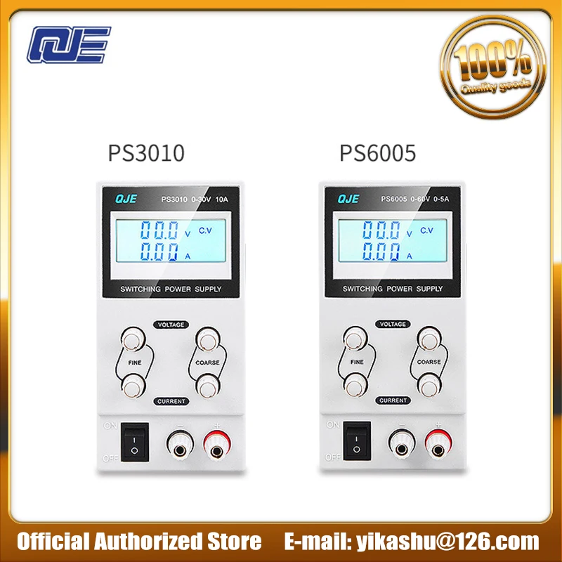 

QJE PS6005 60V 5A / PS3010 30V 10A Professional LCD Digital Adjustable DC Power Supply Laboratory Switching Power Supply