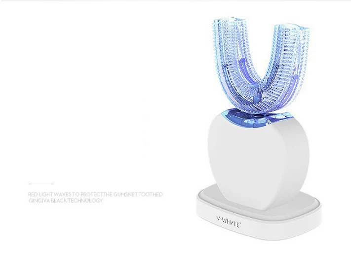 360 градусов Автоматическая звуковая электрическая зубная щетка силиконовая ультра Звуковая электронная зубная щетка USB перезаряжаемая 4 режима очиститель зубов