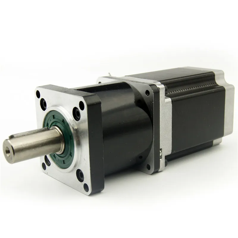 

NEMA23 stepper motor with Planetary gearbox 4:1/5:1/10:1/16:1/20:1/25:1/40:1/50:1/100:1 reducer ratio Motor length 76mm 3A 4wire