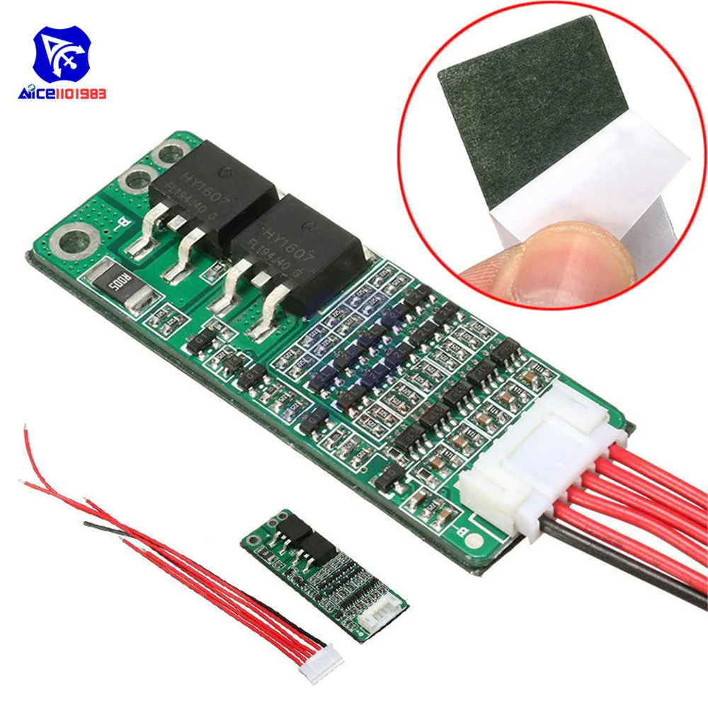 Diymore 5S 15A / 10A 18650 Защитная плата литий ионного аккумулятора BMS 18В 21В модуль защиты