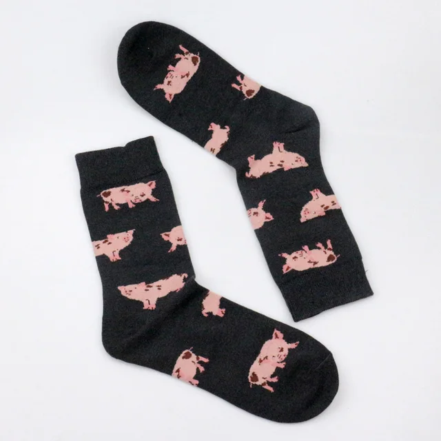Animal Men Women Unisex Socks Pug Sausage Dog Short Socks Shiba Inu Socks Loafer Beagle Modeager Silky Teckel Crew Buldog socks pig socks black