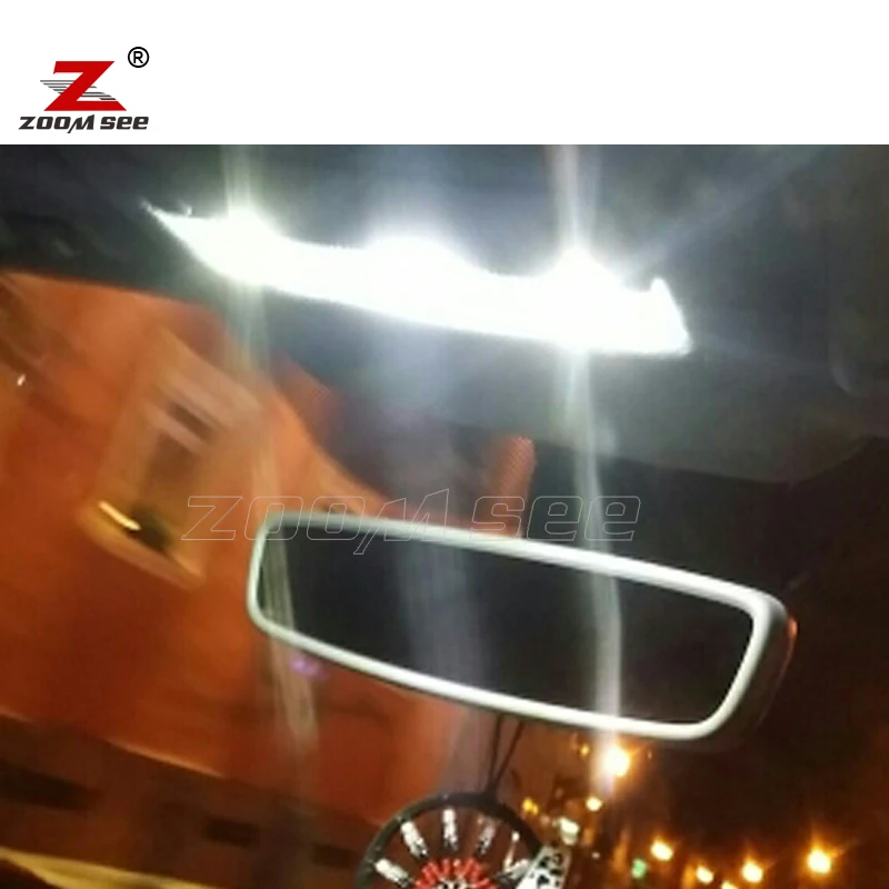 Cena 8 sztuk lampka led do tablicy rejestracyjnej + wnętrze światła kopułowe zestaw żarówek do siedzenia dla Ibiza V MK5 SPORTCOUPE ST 6J 6P (2009 2016)