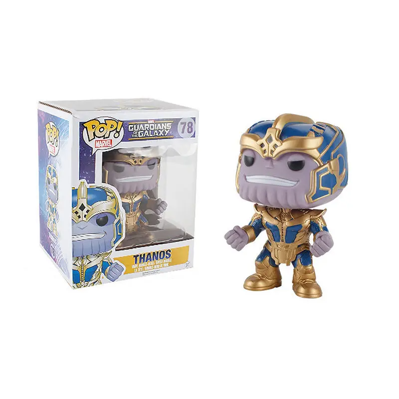 

FUNKO Pop Anime Marvel Guardians of the Galaxy 2 THANOS PVC Action Figure Collection model toys for children birthday Gift