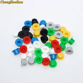 

ChengHaoRan 20 PCS A101 Plastic Switch Button Caps Push Key Caps Multicolor Size 4.5mm*7.4mm Hat Shape for 6*6 Round Tact Switch