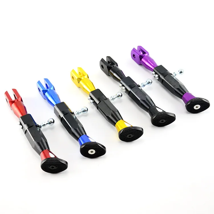 Motorcycle-Parts-Adjustable-Height-21-25CM-Kickstands-Motor-Scooter-Modified-Foot-Bracket-CNC-Aluminum-Alloy-Side (1)