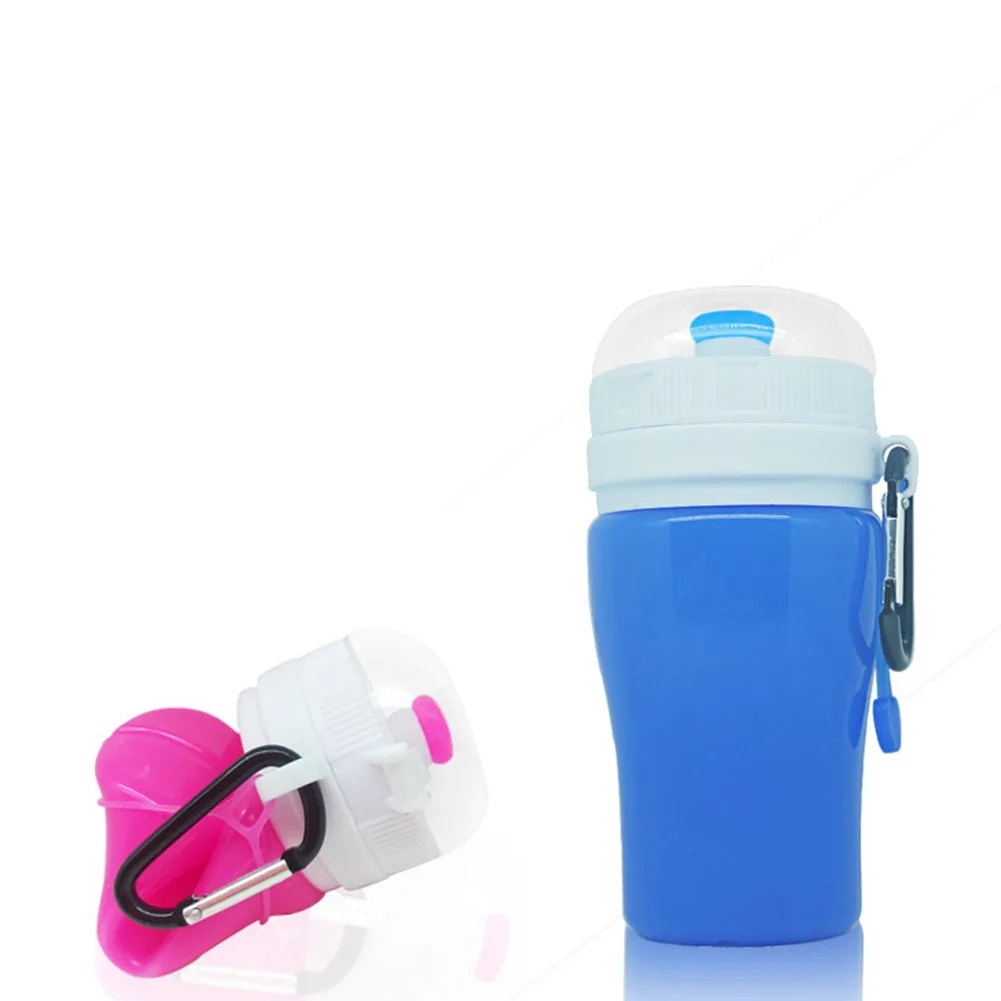 

200ML Portable Folding Water Bottle Silicone Leak-proof Travel Climbing Hiking Camping Sports Kettle Collapsible Bottles DC156